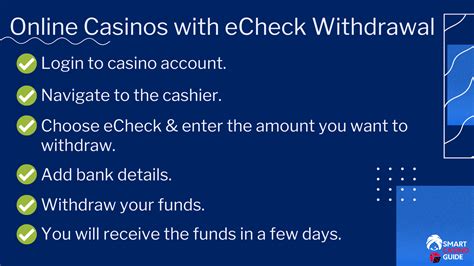 echeck casino withdrawal